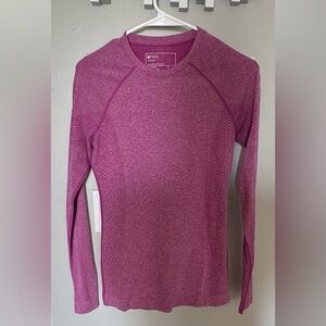 Figs Women's Bright Fuchsia Long Sleeve Salta Seamless